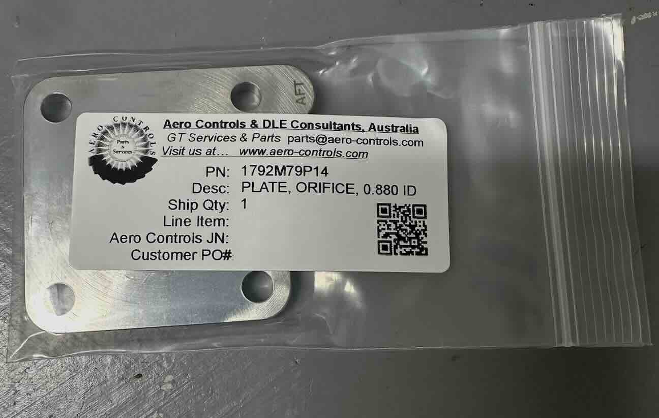 1792M79P14 PLATE, ORIFICE, 0.880 ID