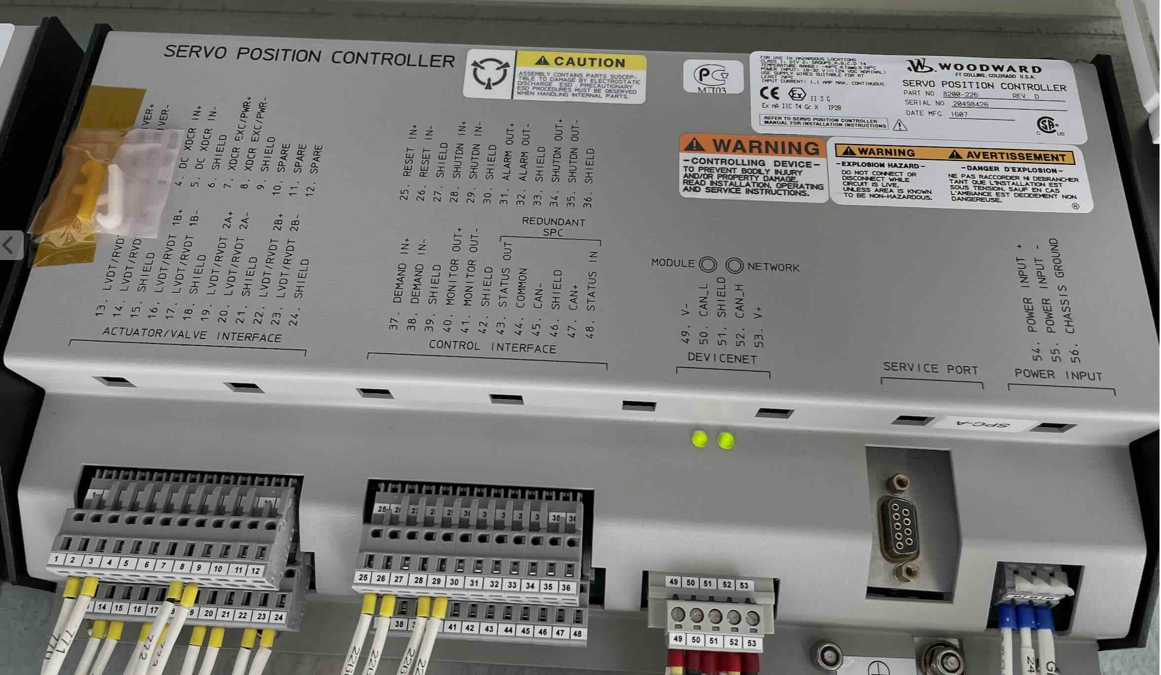 8200-226 SPC, CONFIGURABLE SERVO ACTUATOR, DRIVER MARINE CERTIFIED