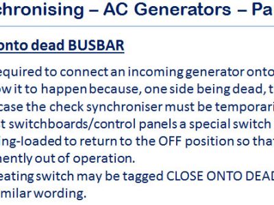 Electrical Generator Controls Training