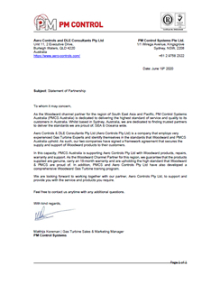 PM Control Systems and Aero Controls Pty Ltd - Statement of Partnership